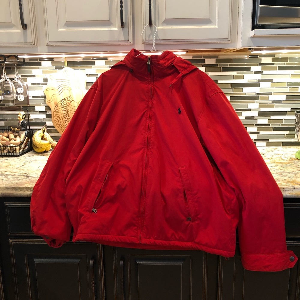 Red Ralph Lauren coat